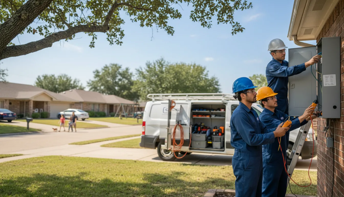 Certified electrician providing emergency electrical services in East Branch, NY